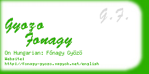 gyozo fonagy business card